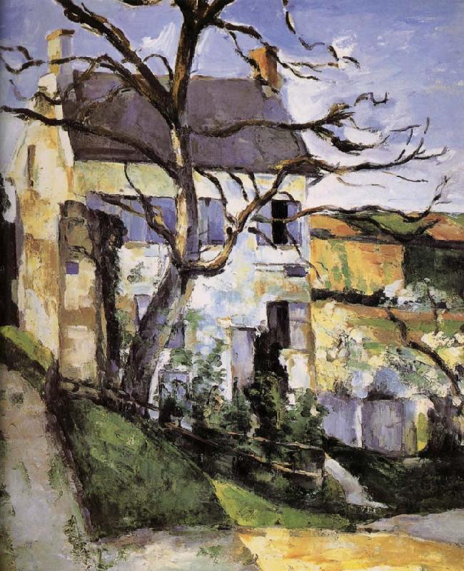 Paul Cezanne and tree house oil painting image